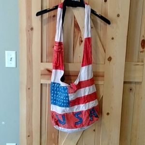 American flag bag